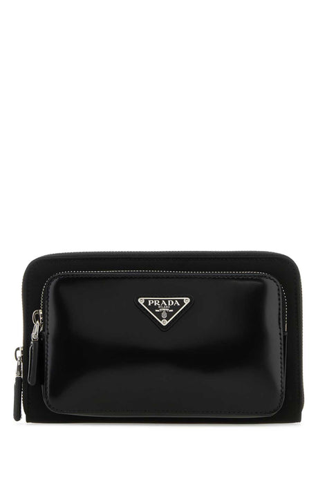 PRADA Mini Re-Nylon and Leather Belt Handbag