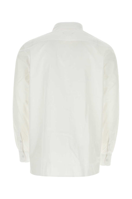 PRADA Essential White Poplin Shirt for Men