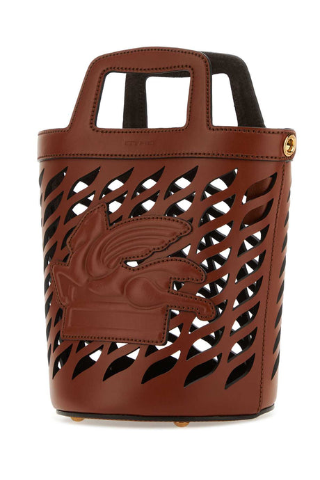 ETRO Leather Bucket Handbag - 17x23x17 cm