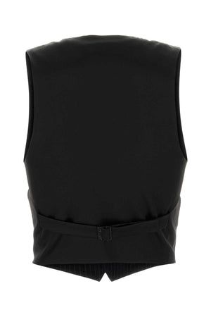 SAINT LAURENT Embroidered Wool Blend Vest for Women