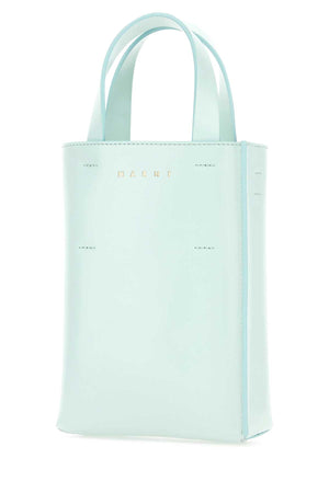 MARNI Mini Light Blue Leather Handbag