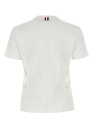 THOM BROWNE Cotton Essential T-Shirt for Women