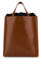 MARNI Mini Brown Leather Handbag - Small Museo Style