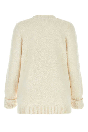 MAISON MARGIELA Ivory Cotton Blend Sweater for Women