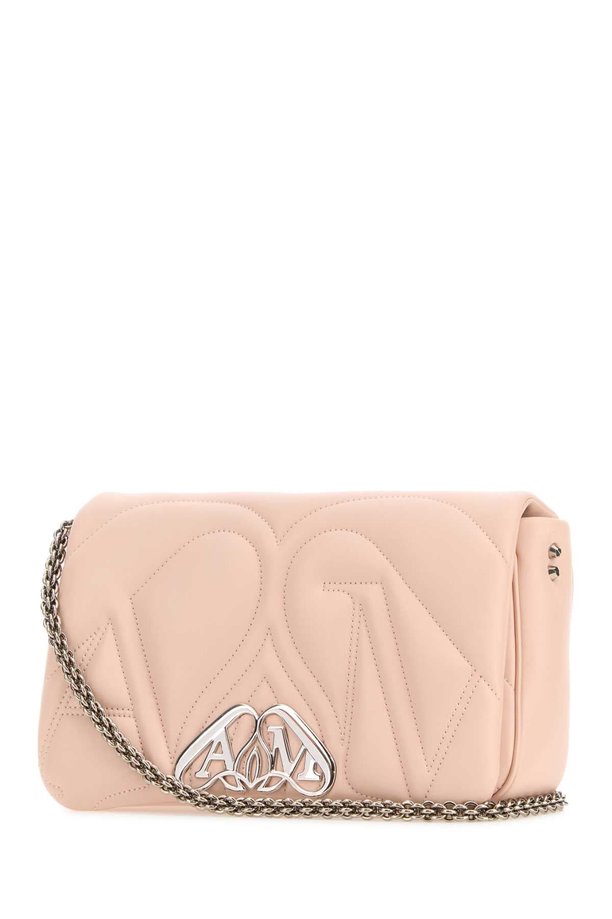 ALEXANDER MCQUEEN Mini Pink Leather Seal Shoulder Handbag