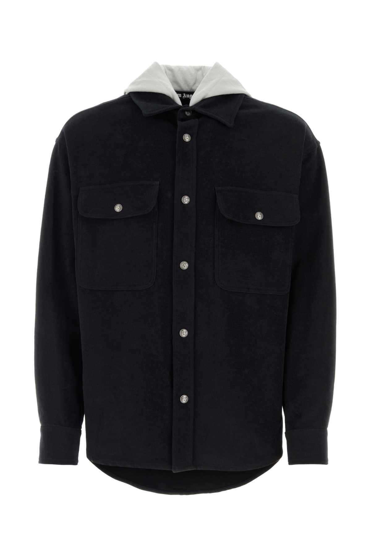 PALM ANGELS Classic Black Cotton Jacket for Men