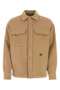 PALM ANGELS Luxurious Camel Wool Shirt for Men