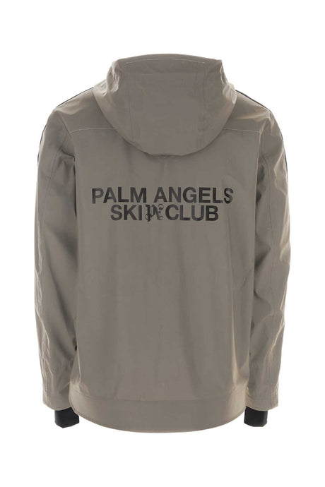 PALM ANGELS Silver Polyester Ski Jacket for Men