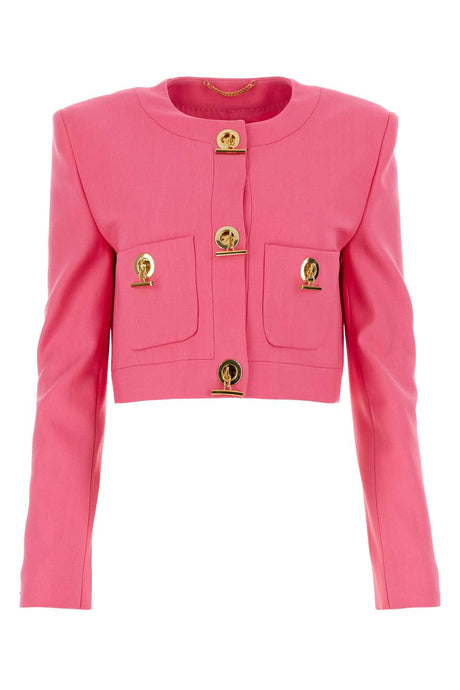 MOSCHINO Fuchsia Stretch Gabardine Blazer