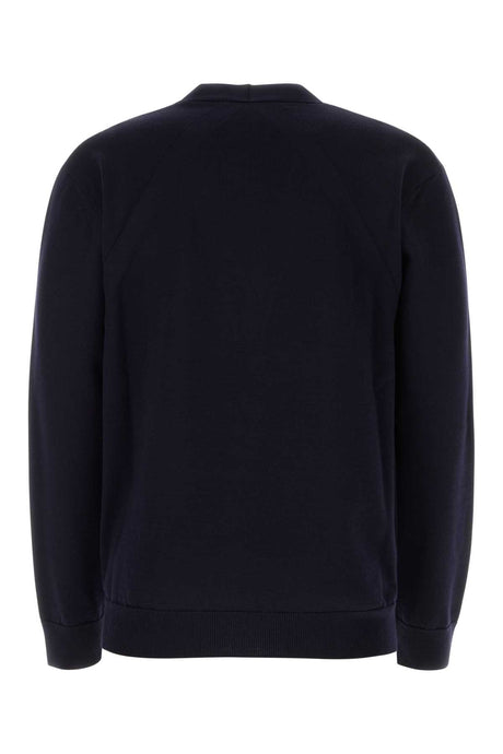 JIL SANDER Midnight Blue Wool Cardigan for Men - 24S Collection