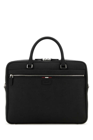 BALLY Elegant Leather Briefcase 38x30 cm