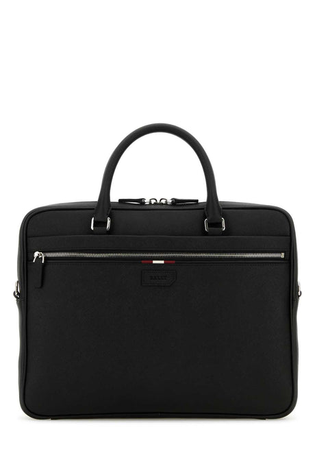 BALLY Elegant Leather Briefcase 38x30 cm