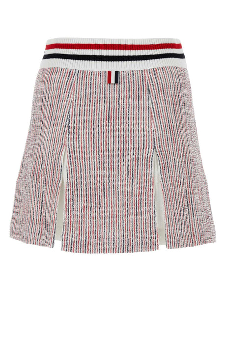 THOM BROWNE Chic Embroidered Mini Skirt