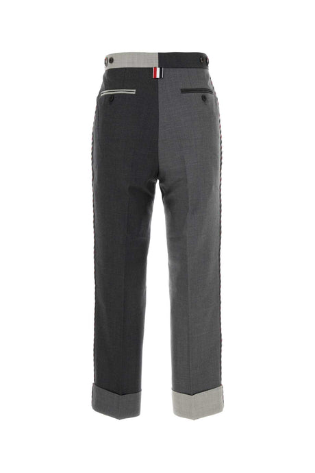 THOM BROWNE Two-tone Wool Pants for Women