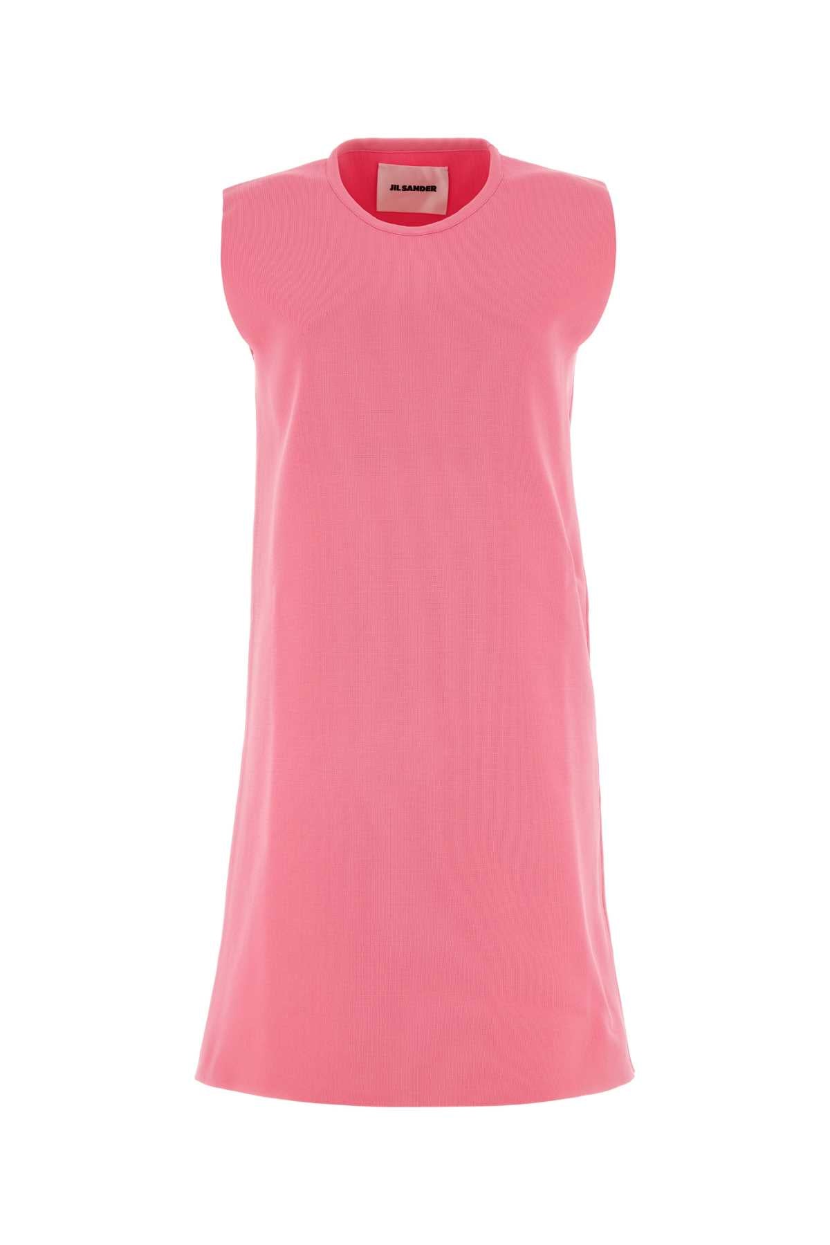 JIL SANDER Vibrant Pink Mini Dress for Women