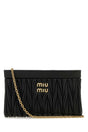 MIU MIU Mini Black Leather Crossbody Handbag