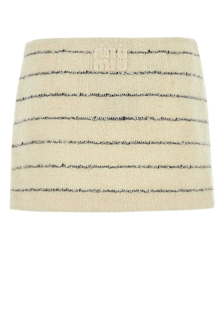 MIU MIU Chic Embroidered Mini Skirt