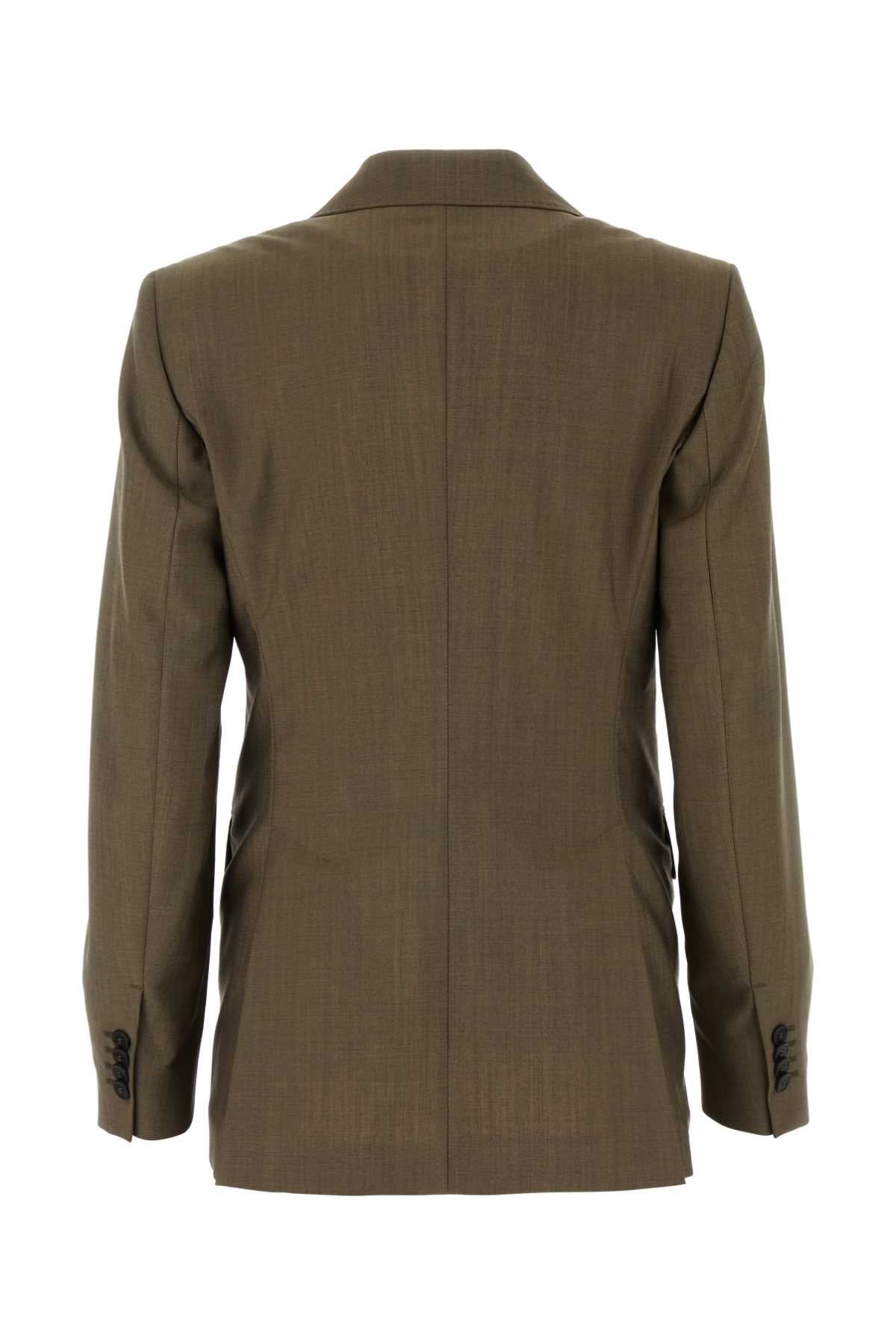 MAX MARA Mud Wool Blend Mini Blazer