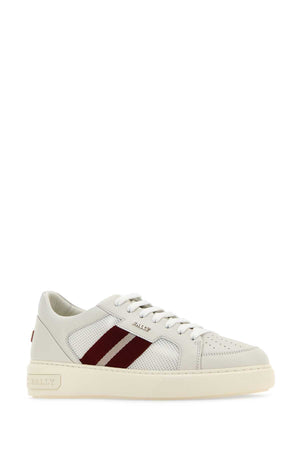 BALLY Elegant White Leather and Fabric Melys Sneakers for Men