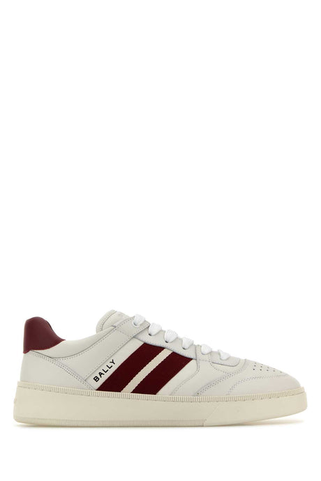 BALLY Stylish White Leather Sneakers for Men