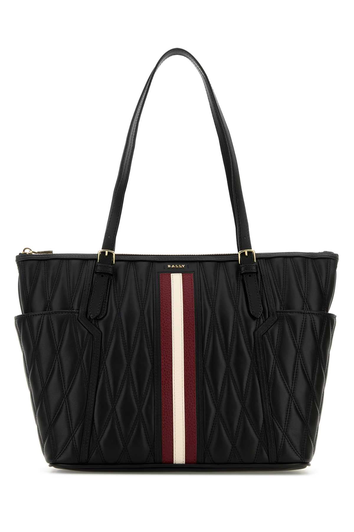 BALLY Elegant Black Nappa Leather Handbag - 31 cm x 26 cm