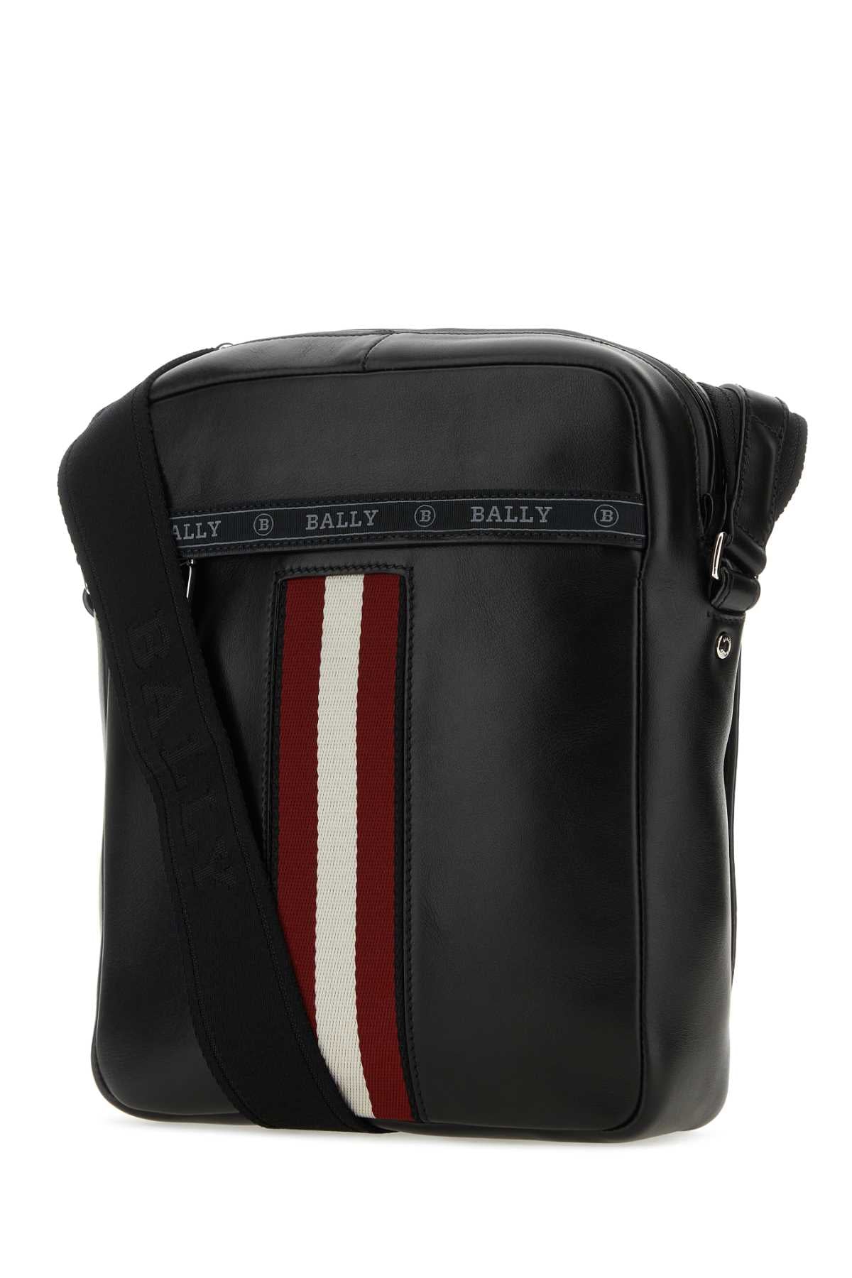 BALLY Mini Black Leather Crossbody Handbag