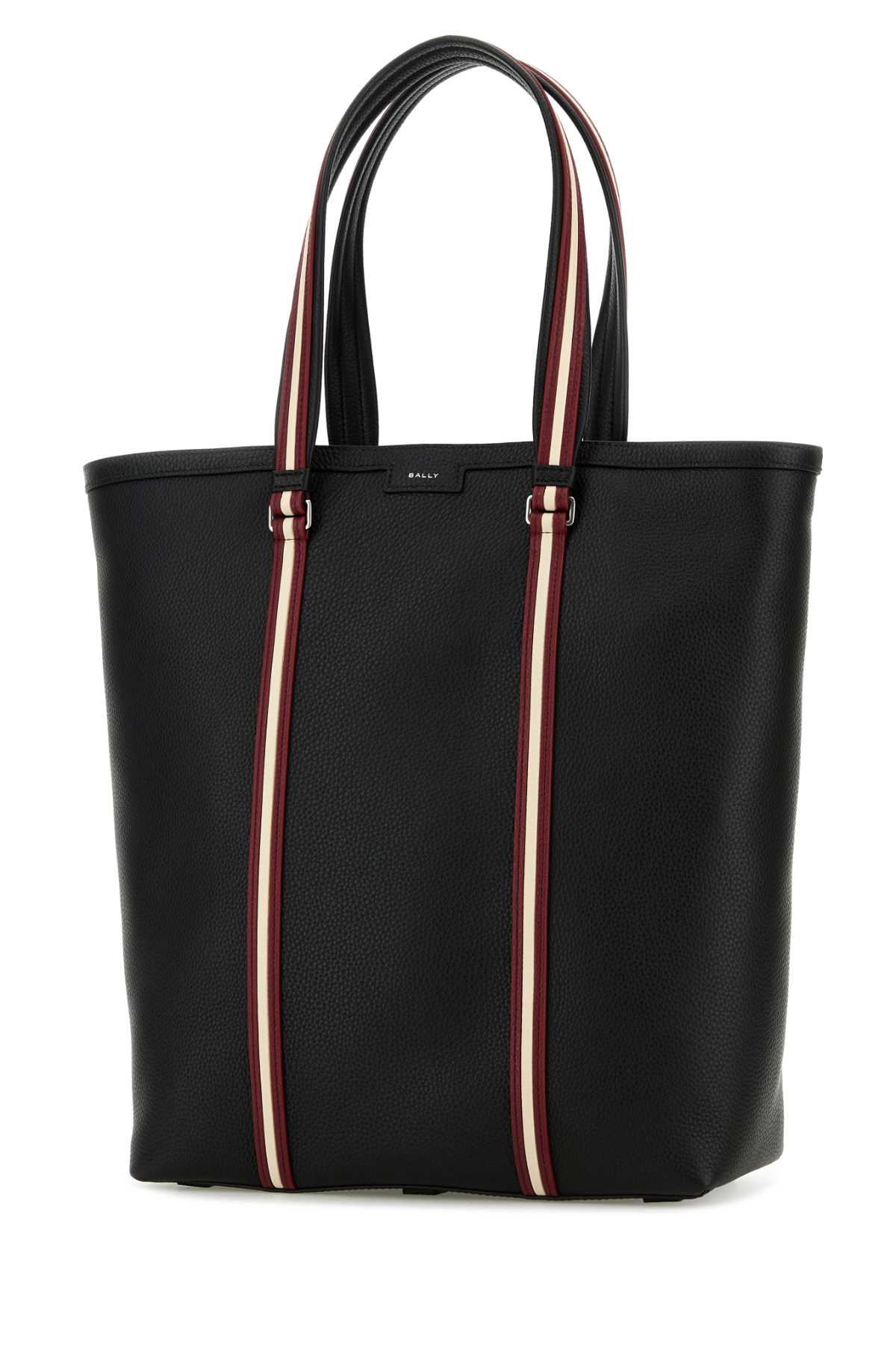 BALLY Black Leather Code Shopping Handbag - 33 cm x 41 cm x 13 cm