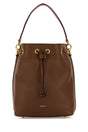 BALLY Mini Caramel Leather Bucket Handbag - Chic and Stylish