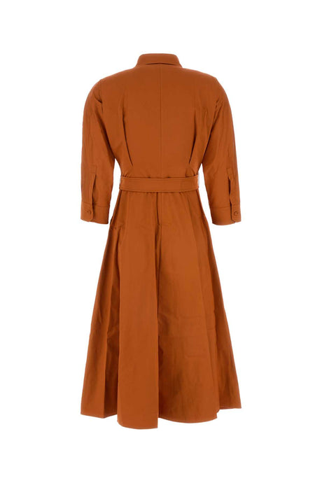 MAX MARA Stretch Poplin Midi Shirt Dress for Women