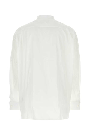 PRADA Classic White Poplin Shirt for Men