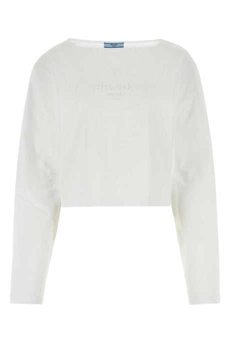 PRADA Elegant Cotton T-Shirt for Women - Size L