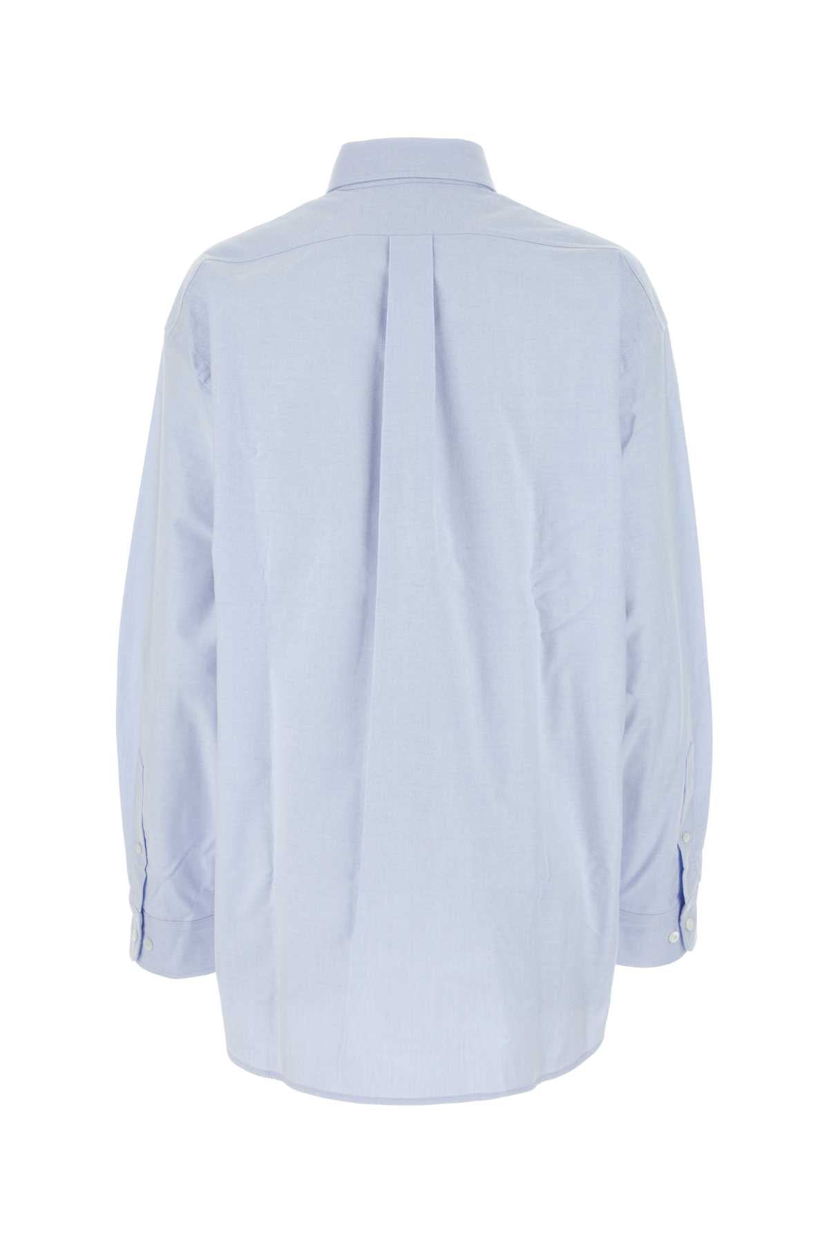 PRADA Oversized Light Blue Oxford Shirt for Women