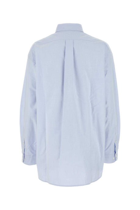 PRADA Oversized Light Blue Oxford Shirt for Women