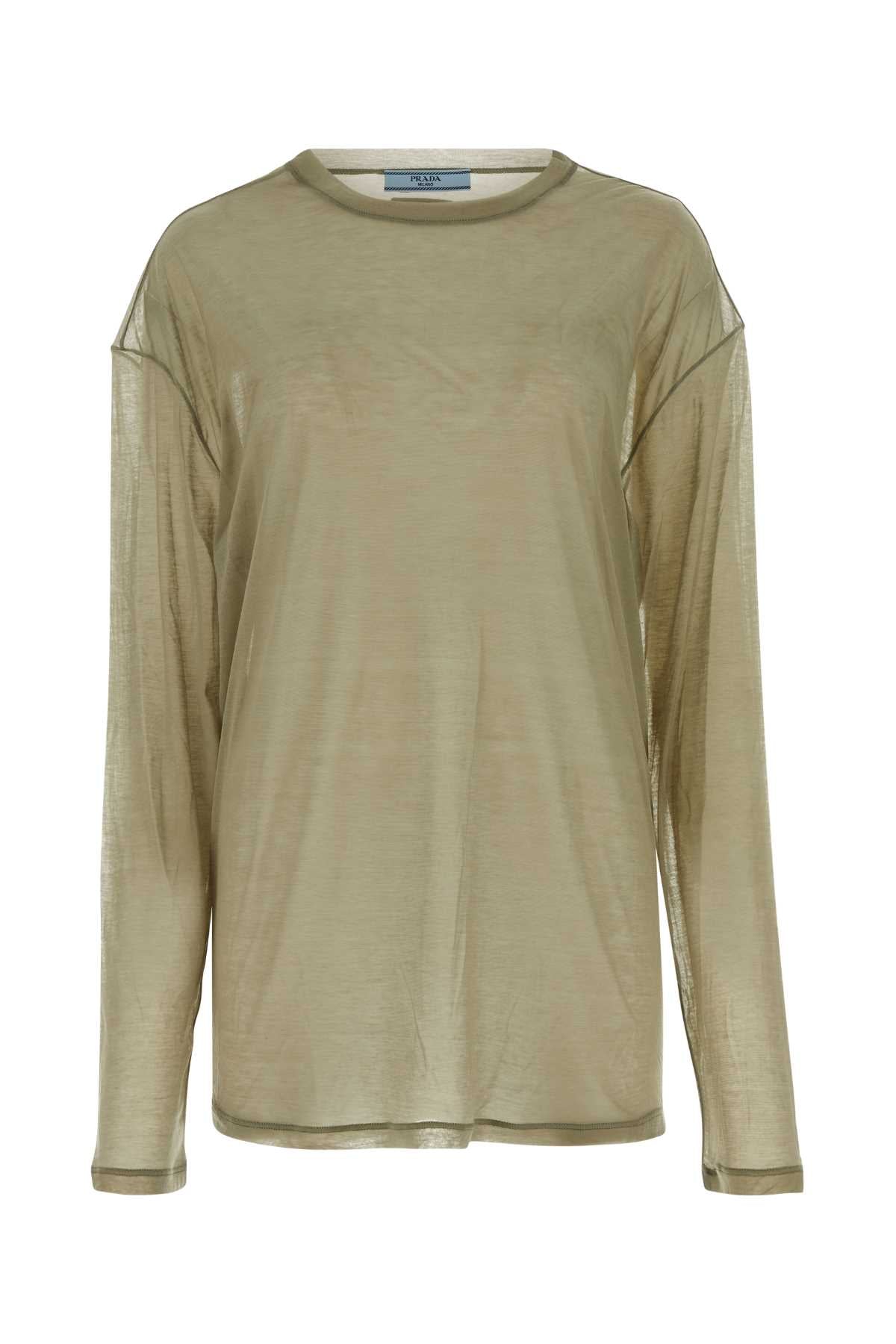 PRADA Oversized Lyocell Blend T-Shirt