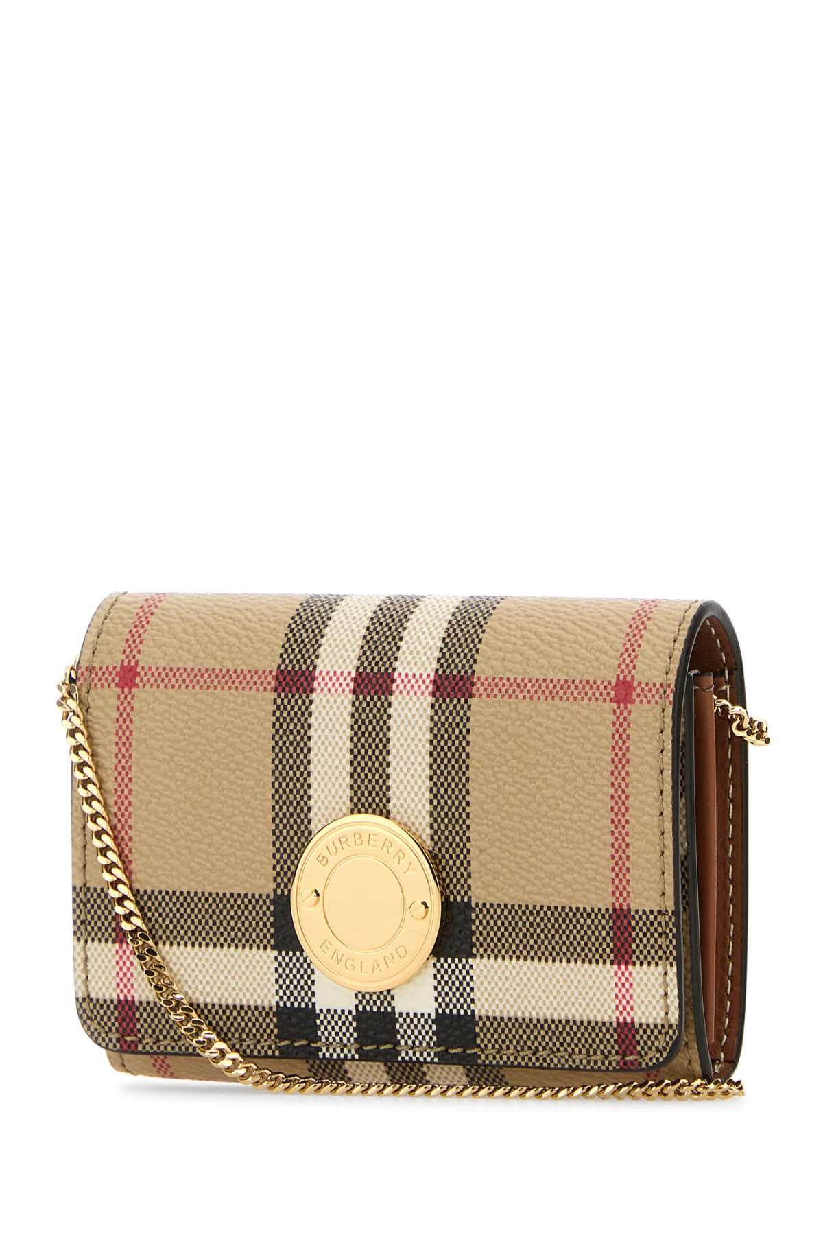 BURBERRY Mini Printed Canvas Card Holder for Women