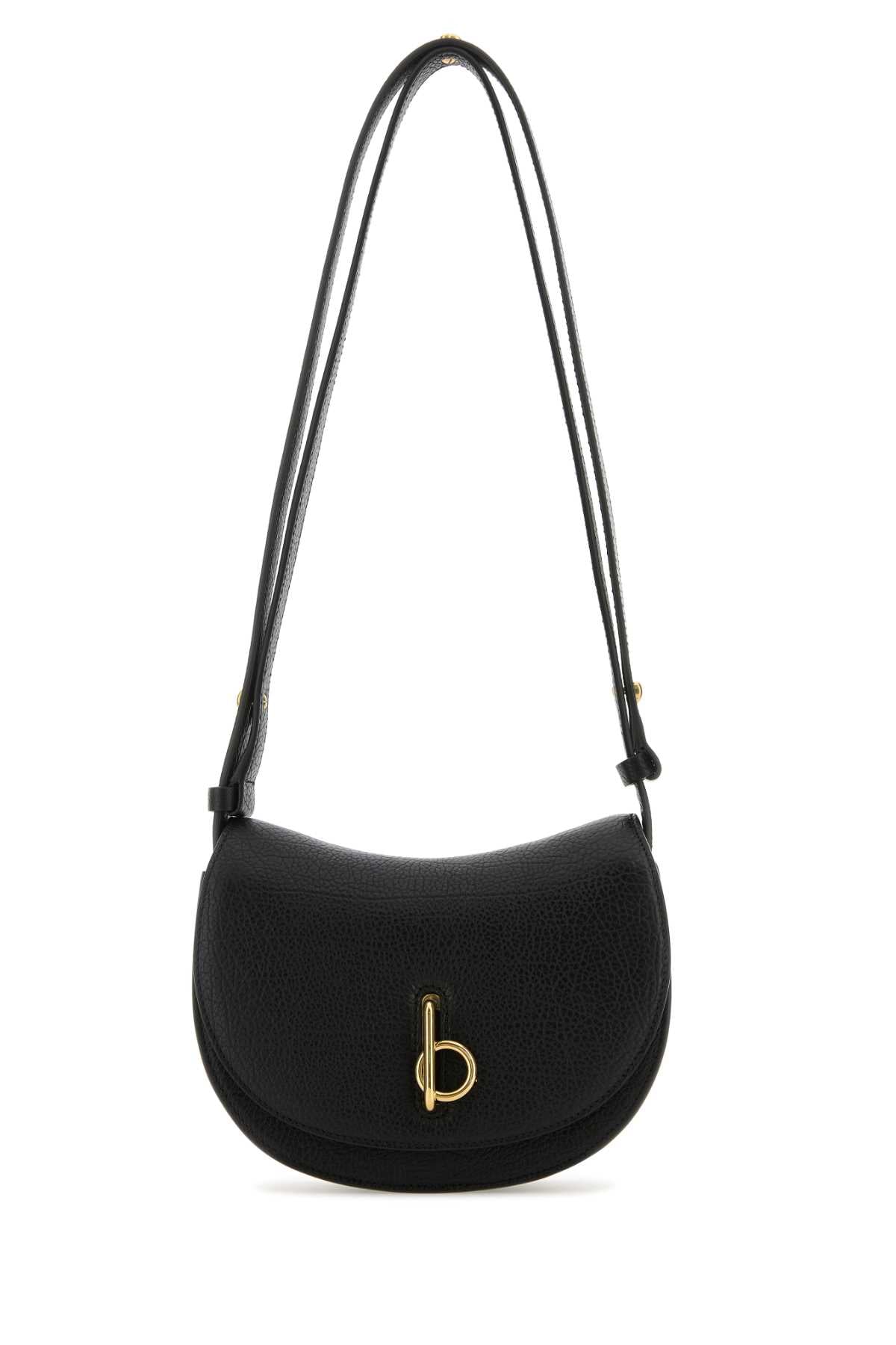 BURBERRY Mini Black Leather Rocking Horse Shoulder Handbag