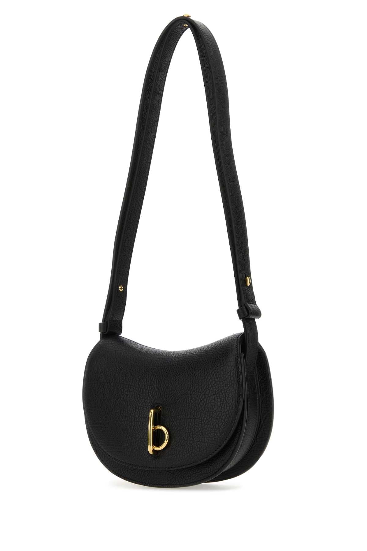 BURBERRY Mini Black Leather Rocking Horse Shoulder Handbag