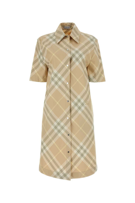 BURBERRY Embroidered Cotton Mini Shirt Dress for Women