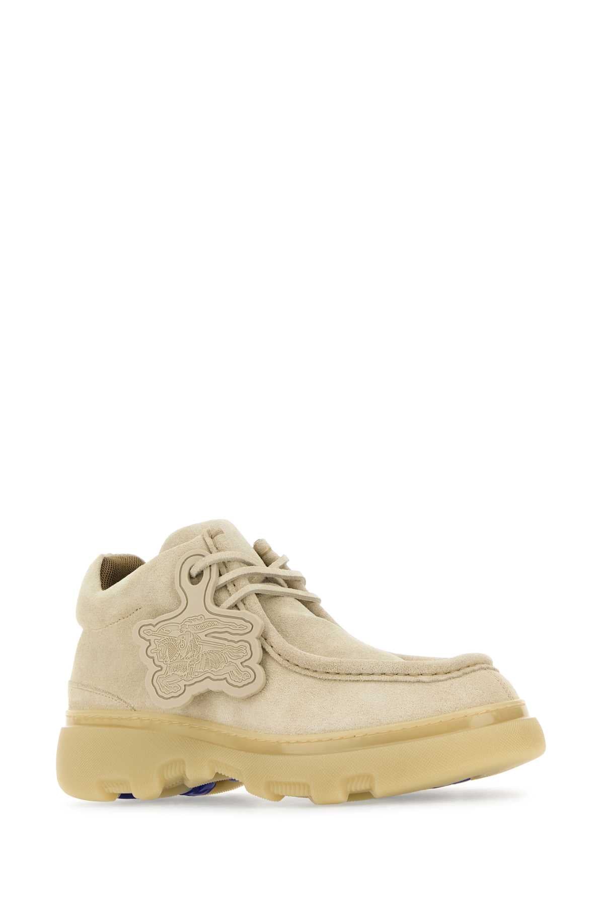 BURBERRY Suede Lace-Up Creeper Shoes