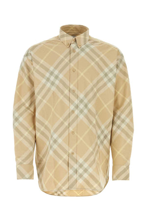 BURBERRY Printed Twill Shirt for Men - Size 24S