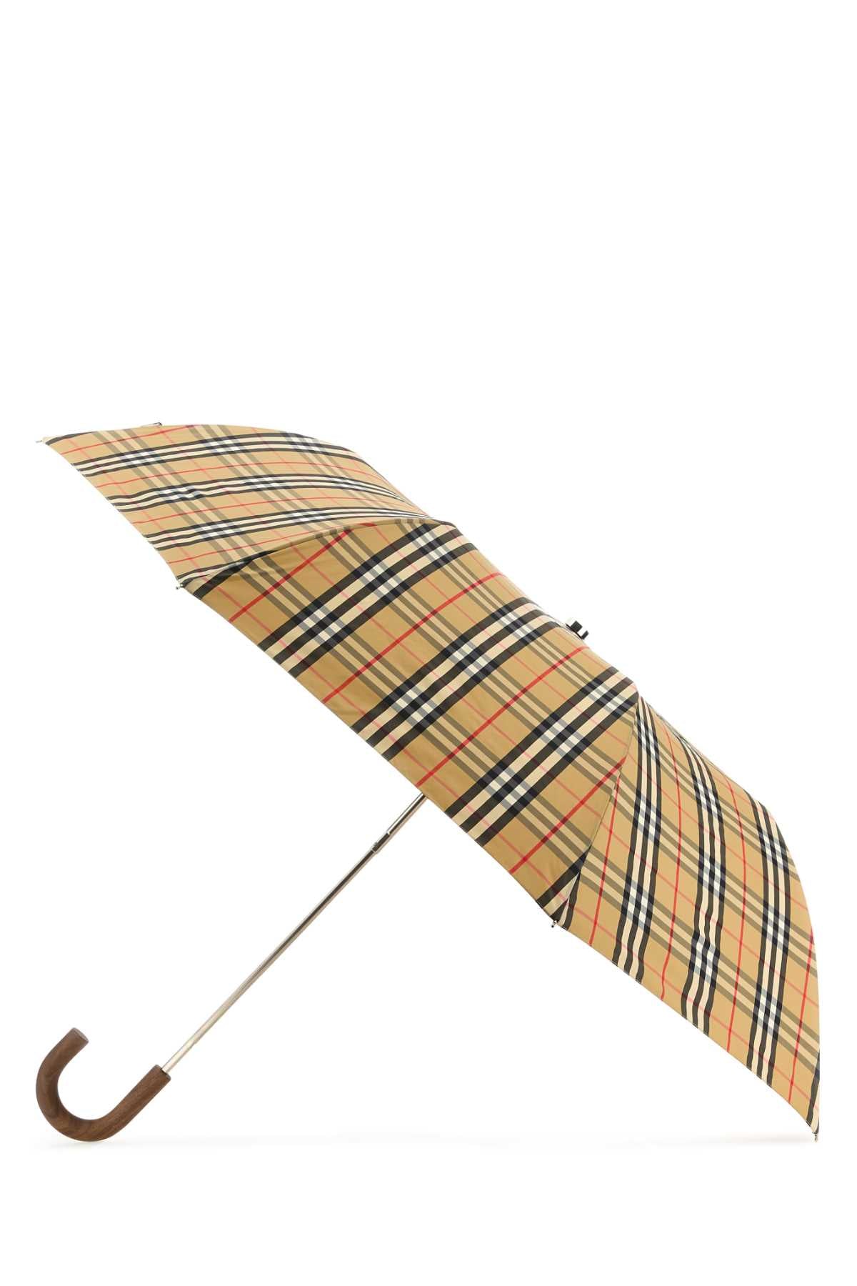 BURBERRY Stylish Printed Mini Umbrella - Unisex