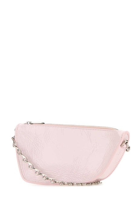 BURBERRY Mini Pink Leather Micro Shield Shoulder Handbag