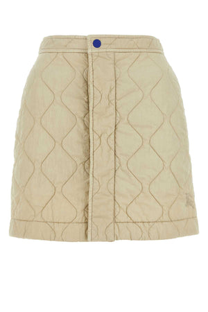 BURBERRY Chic Sand Nylon Mini Skirt for Women