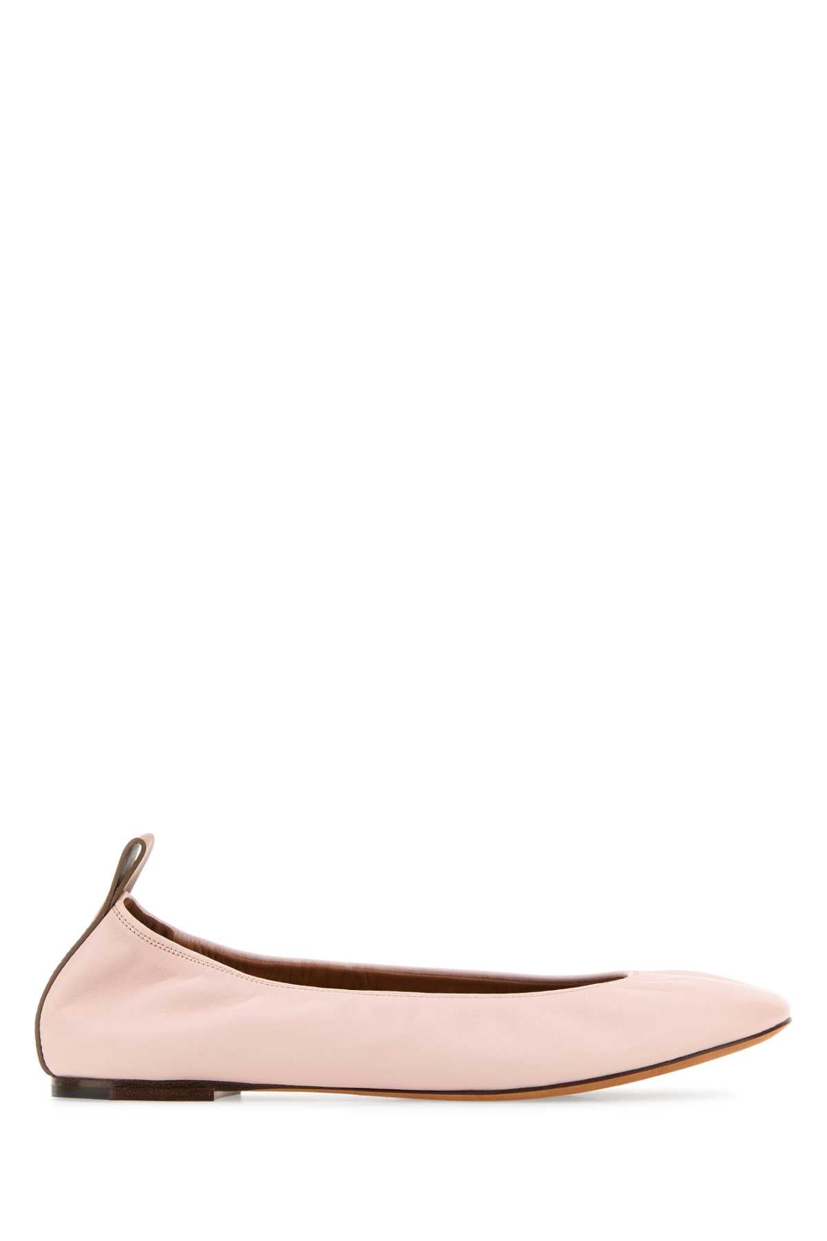 LANVIN Elegant Pink Leather Ballerinas for Women