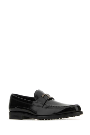 TOD'S Timeless Black Leather Loafers