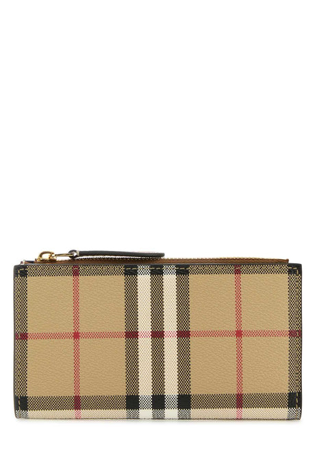 BURBERRY Checked Printed Canvas Mini Wallet