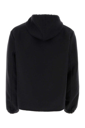 GIVENCHY Classic Black Wool Blend Sweatshirt for Men