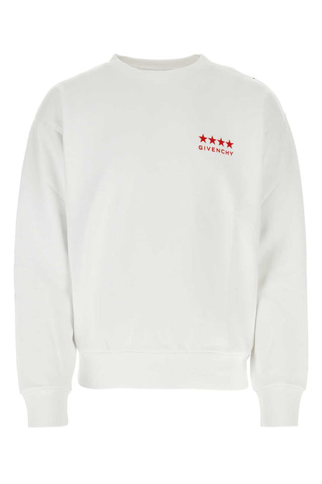 GIVENCHY Classic White Cotton Sweatshirt for Men