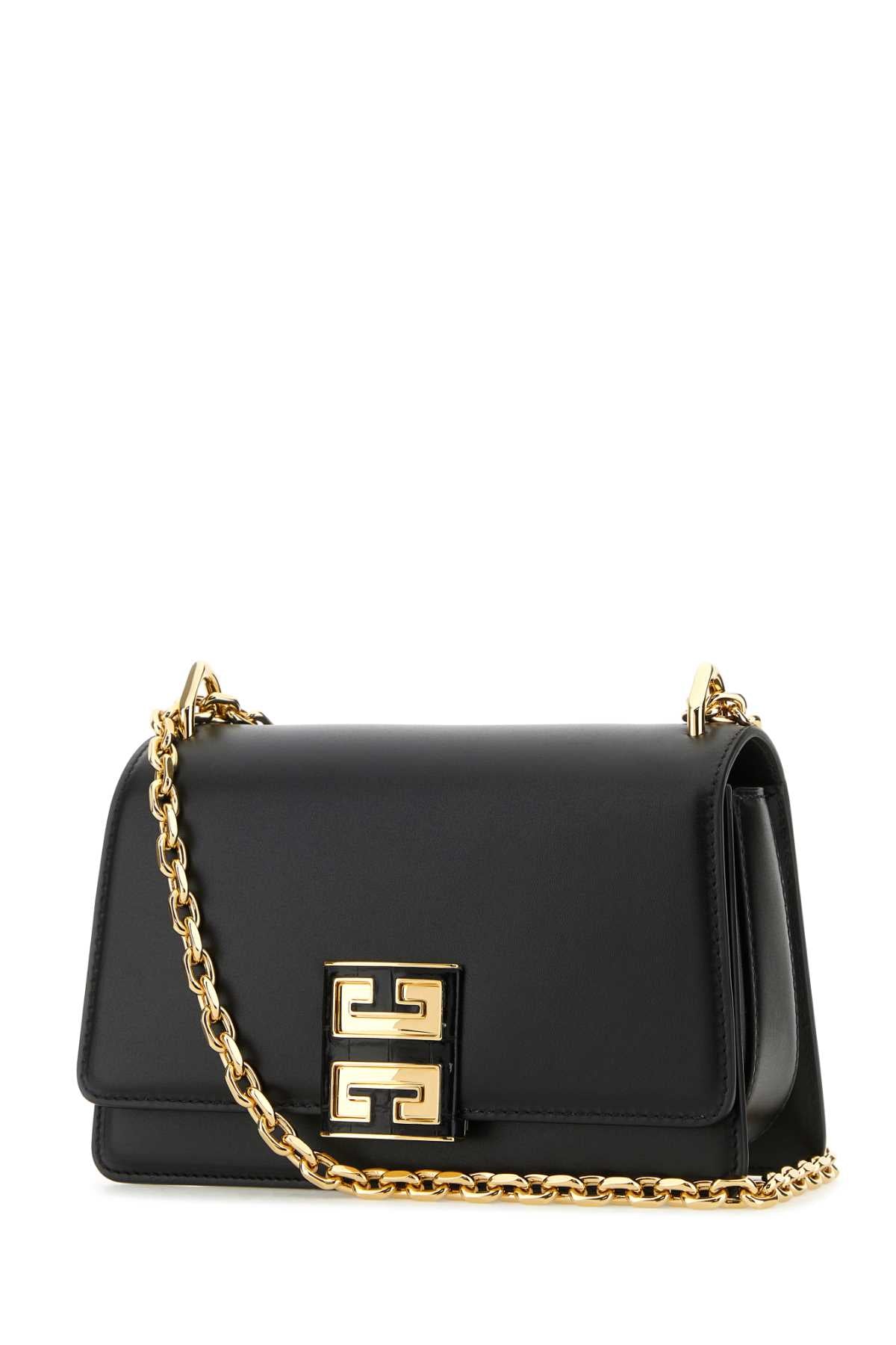 GIVENCHY Mini Black Leather 4G Shoulder Handbag