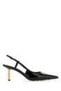 GIVENCHY G-Cube Black Leather Pumps with 7 cm Heel